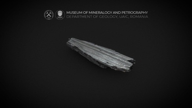 estetico stibnite campione 3d modello Museo mineralogia petrografia uaic mineralogypetrographymuseum 024087c 3d print model - Mito3D