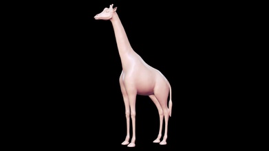 africano giraffa basemesh 3d modello acquistare royalty gratuito contadino peternak3d c5e60dd 3d print model - Mito3D
