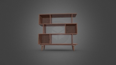 aikens wooden bookcase - buy royalty free 3d model sr surajrai18sr 65f6750 3d print model - Mito3D