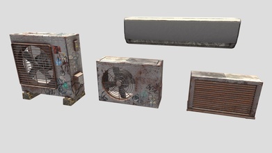 air conditioning pack - buy royalty free 3d model korboleev korboleevd df90a90 3d print model - Mito3D