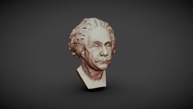 Albert Einstein diezmado Listo impresión busto comprar realeza gratis 3d modelo diegoev 6f66112 3d print model - Mito3D
