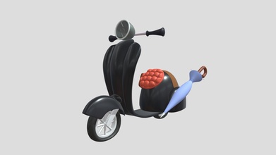 alfred's scooter - download free 3d model 321 blender aee0ad8 3d print model - Mito3D