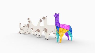 alpaca - buy royalty free 3d model studio ochi studioochi 2b847e4 verts 490 edges 974 faces 484 tris 968 our original collection lowpoly animals all made mainly quads simplified meshes best get your scenes crowded sculpting started great proportions realistic shape size native file blender 279 base mesh quad face based static pose mapper texture pack 7 objects rest + 6 poses uv layout fits them highly compatible universal formats included obj fbx dae created exported other some orientations might vary because export least 95 sometimes even 100 completely symmetrical ready rig real world scales put together see sizes 3d print model - Mito3D
