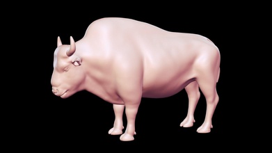 américain bison basemesh 3d modèle acheter royalties libre agriculteur peternak3d b522d36 3d print model - Mito3D