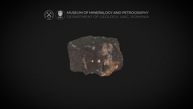amygdaloidal bazalt magmatik Kaya Romanya - 3d model Müzesi mineraloji petrografi uaic mineralogypetrographymuseum dd3fac2 yerellik boyutu 11 cm x 9 5 türü ekstruzif volkanik açıklaması ince ağırlıklı olarak biyotit p piroksen, opak mineralleri manyetit oksidi içeren taneli şartlar bazaltlar genellikle aphanitic sık porphyric hypocrystalline doku magmas patlama serbest basınç magma kabarcıkları olan çözünmüş gaz içerir bu baloncuklar katılaşmış belirtisi olabilir gözenekli lav mevduat kuvars kalsit ve diğer mineraller ile aktivite geçmesine bağlı sıcak çözümleri yeraltı bir süre sonra boşlukları dolduran lavlar denilen amygdales tam onları aradı gerekli pyroxenes gibi mingling olmayan hornblend biyotit-temel web sitesi http Jeoloji hornblendeuaicro muzee mineralogie dr modelleme & kavramı andrei ıonut apopei 3d print model - Mito3D
