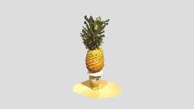 ananas - pineapple download free 3d model ledinaar 118434d 3d print model - Mito3D