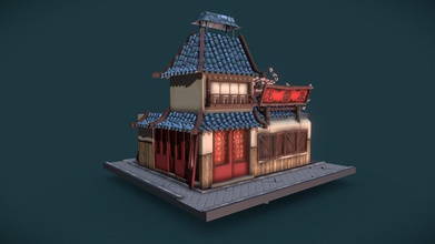 ancient chinese blacksmith - dae village 3d model alphaolink e4158c2 3d print model - Mito3D