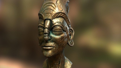 ancient king - 3d model crazy pixel f96b8c5 fantasy bust sculpting 3d print model - Mito3D
