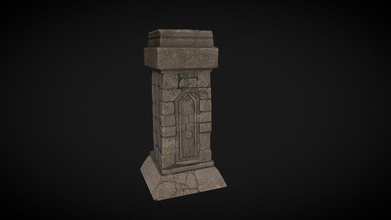 ancient pillar - buy royalty free 3d model cgmax7 d9e064c 3d print model - Mito3D