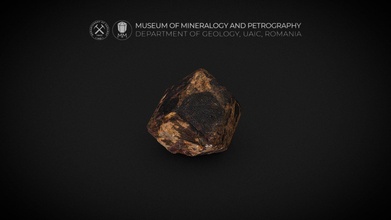 andradite garnet rhomb-dodecahedron crystal - 3d model museum mineralogy petrography uaic mineralogypetrographymuseum 717fa7b 3d print model - Mito3D