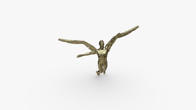 angel male model - gold buy royalty free 3d rolffimages c23835f 3d print model - Mito3D