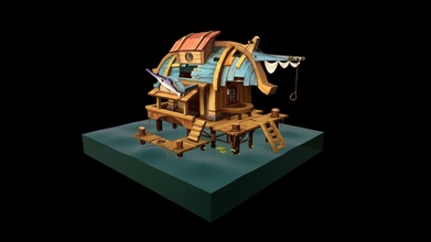 angler's house - 3d model bam bamgraphic 3eb8aff 3d print model - Mito3D