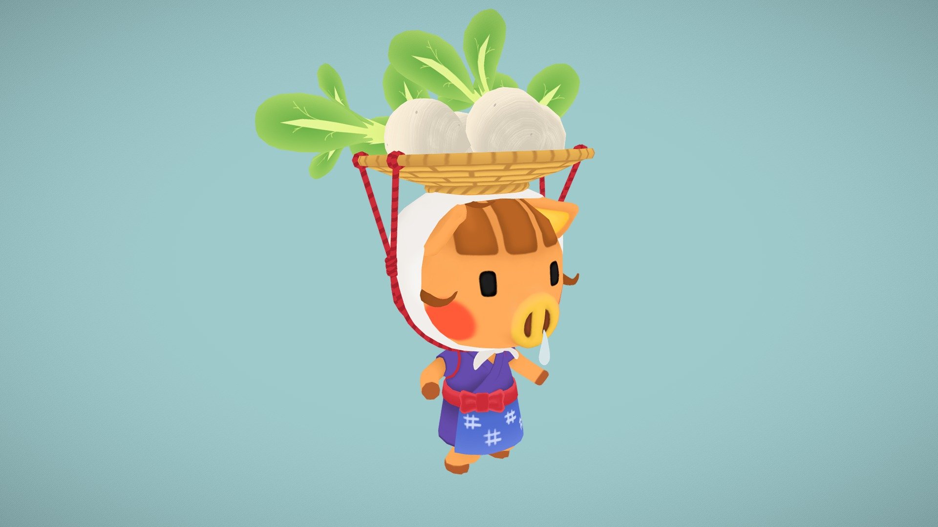 animal crossing daisy mae - modello 3d sarahbelhumeur f5c4772 fan made del personaggio new horizon&rsquo s completo di rapa cappello vendita gambi 3D print model - Mito3D