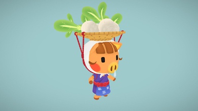 animal crossing daisy mae - 3d model sarahbelhumeur f5c4772 fan made character new horizon&rsquo s complete turnip hat selling stalks 3d print model - Mito3D