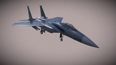Animé f15c Aigle jet combattant 3d modèle jotar 439510d 3d print model - Mito3D