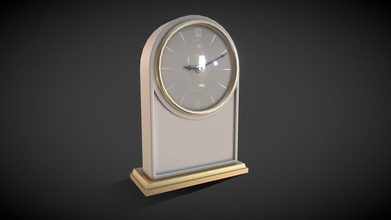animated mantle clock - buy royalty free 3d model pbr3d 5b24165 3d print model - Mito3D