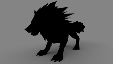 anime wolf low-poly - buy royalty free 3d model ryanmichel rianmaicol 1fd2fa0 3d print model - Mito3D