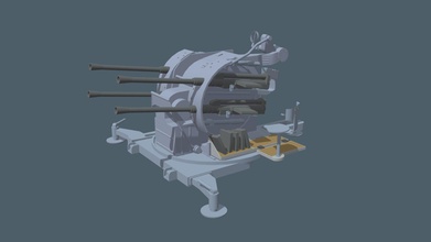antiaircraft gun - download free 3d model mozgalevdaniil f88f19f 3d print model - Mito3D
