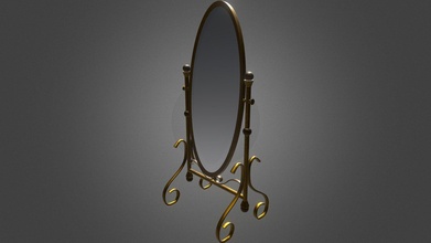 antique mirror - buy royalty free 3d model viktorkom 374b701 3d print model - Mito3D