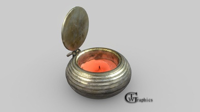 antique silver tealight - buy royalty free 3d model trevorwgraphics 79bc5f5 3d print model - Mito3D
