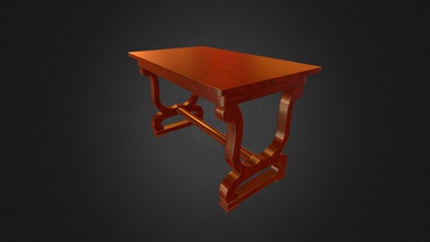 antique table 2 - 3d model energyoverflow 774b9c0 detailed wooden created biedermeier style buy -link removed- 3d print model - Mito3D