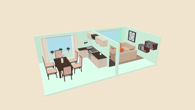 apartment fireplace - download free 3d model milena guseva themf ff9e582 3d print model - Mito3D