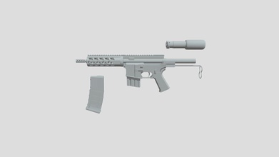 ar 15 rifle de asalto - modelo 3d ignaciomeroni b1e6f6b activo en función las referencias línea dibujada fireweapons sitios web los vendedores uv unwraped 10 mags dos opciones polycount 13139 3d print model - Mito3D