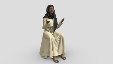 arab woman archviz renderings - 3d people buy royalty free model marc sawyer whitewash studio architecture whitewashstudio edaf08a 3d print model - Mito3D