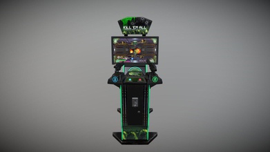 arcade machine - 3d model rdrummer 3cea385 my firs pbr textures made part training courses modeling texturing polygon used programs 3ds max low poly & unwrapping zbrush high substance painter adobe photoshop decals details 3d print model - Mito3D