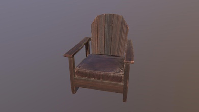 arm chair - 3d model yj 7bfc4b8 modeling study 1 3d print model - Mito3D