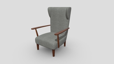 armchair - buy royalty free 3d model 3polies 08213ae realistic 3d print model - Mito3D