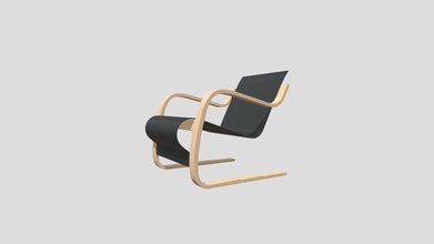 fauteuil 402 alvar alto acheter royalties libre 3d modèle précis 09fb928 3d print model - Mito3D