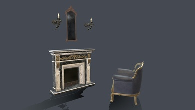 armchair fireplace - 3d model antonyurevich 8c07a67 3d print model - Mito3D