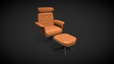 armchair footrest - 3d model nihalkumar dc0879e followed pretty standard workflow sculpted highpoly zbrush then retopo lowpoly unwrap done 3ds max and texturing did inside substance painter polycount- 1700 texture size only one map -1024 x1024 3d print model - Mito3D