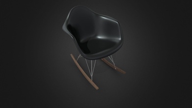 fauteuil bascule vitra Eames acheter royalties libre 3d modèle toss90 160571a 3d print model - Mito3D