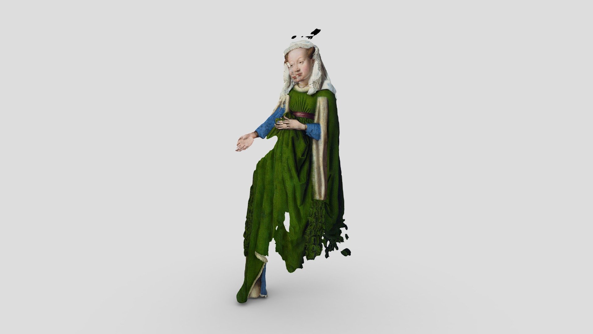 die arnolfini-portrait - pifuhd 3d-Modell thomas flynn nebulousflynn 0556156 raw 3d-Ausgabe, einige berühmte historische Kunst durch multi-level-pixel-ausgerichtet implizite Funktion high-resolution 3d human Digitalisierung der Universität southern california facebook reality labs ai research tutorial Modell jeanne giovanna cenami jan van eyck&rsquo s arnolfini-portriat arnolfini portrait arnolfini-Hochzeit Ehe-Porträt von giovanni seine Frau anderen Titeln 1434 ölgemälde oak panel altniederländischen Malers eyck wikipedia 3D print model - Mito3D