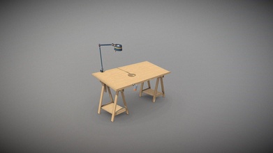 art drafting desk - download free 3d model raphael escamilla raffey e570965 3d print model - Mito3D