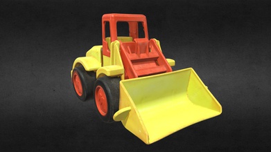 articulated loader - buy royalty free 3d model 4visualization 25c5531 toy has seen lot beaches worked hard but kids grow up they no longer play so go 3d print model - Mito3D