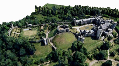 arundel castle medieval scan map - buy royalty free 3d model asen asensio a97d848 3d print model - Mito3D