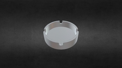 ashtray - download free 3d model 3ddomino c15062e 3d print model - Mito3D