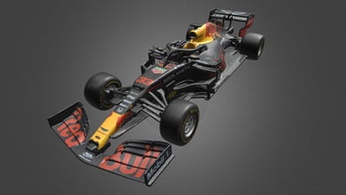 aston martin red bull racing rb16 - buy royalty free 3d model 4visualization 98516ac 3d print model - Mito3D