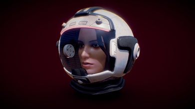 astronauta cabeça mulher Comprar realeza livre 3d modelo dsv86 6738004 nasa universitário science fiction scifimodels scifi capacete espaço 3d print model - Mito3D