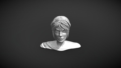 athena's stylized portrait - zbrush 3d model heloisemagny 6ff89b4 3d print model - Mito3D