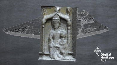 athnery - medieval walled town madonna child download free 3d model galway3d 1b19a61 carvings located within dominican priory athenry towards east church n wall shows modonna christ two fish form arch over carvigs detailed faces word may have been damaged fire deliberty broken time 3d print model - Mito3D