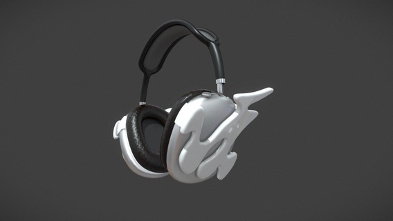 attachments airpods max - buy royalty free 3d model ruslanoz karinaoz apple headphones decoration overlays 3d print model - Mito3D