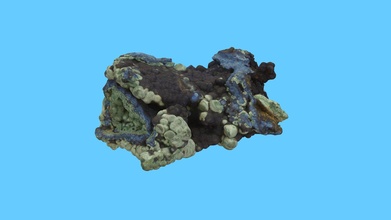 azurite malachite 3d modèle grandiose rapides Publique musée grpm ce46229 3d print model - Mito3D
