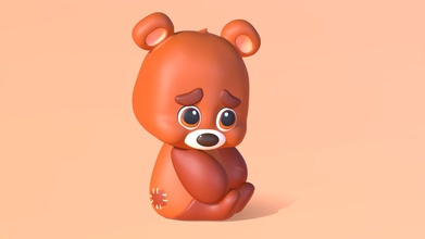 baby bear - download free 3d model yingxu1999 yingxu199998 9a3c636 my very first sculpting practice using zbrush 3d print model - Mito3D