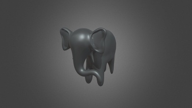 baby elephant - download free 3d model itsmerishabofficial 6b26336 3d print model - Mito3D