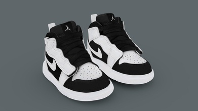 bébé sneaker Nike air Jordan 1 milieu alt acheter royalties libre 3d modèle Vincent vincentpage école enfant enfants Urbain seconde vie ar chaussures 3d print model - Mito3D