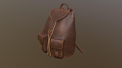 backpack - 3d model keeya a9c1dc8 created leather after design like use my render scenes software used blender substance painter 3d print model - Mito3D